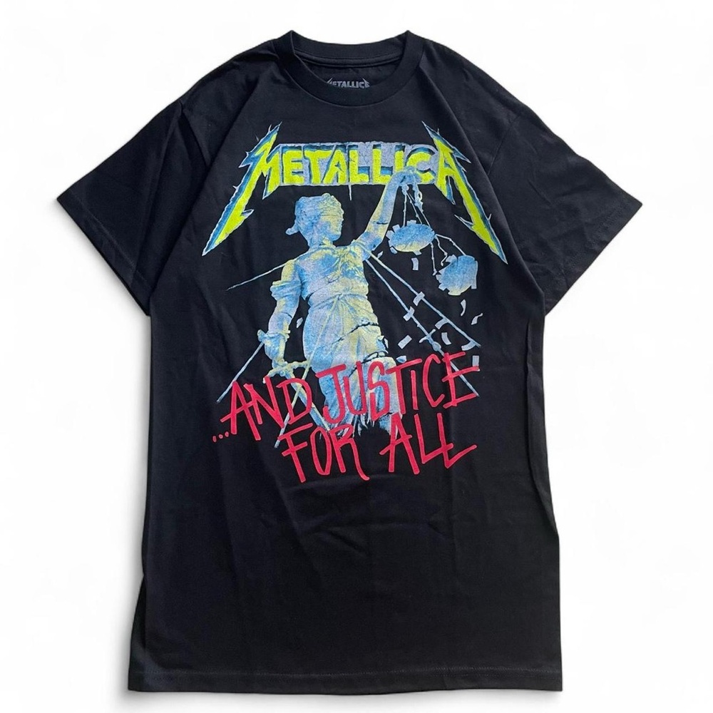 Black Metallica “…And Justice For All” Double-Sided T-Shirt – Size Small